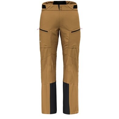 Salewa Softshell-Skihose Sella 3-Lagen Powertex (Hardshellhose, wasserdicht, winddicht) gold/gelb Herren