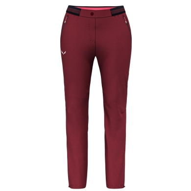 Salewa Wander-Softshellhose Pedroc 2 Durastretch (leicht, wasserabweisend) lang weinrot Damen