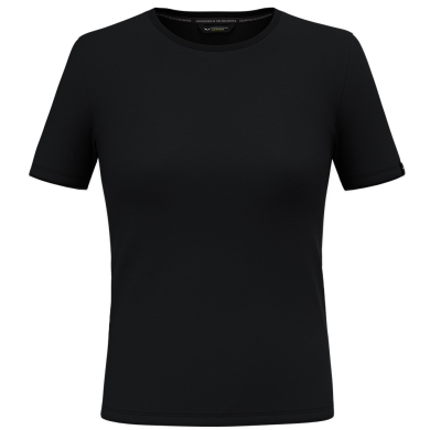 Salewa Sport-Shirt Fanes Pure Merino (2-Wege-Stretch, geruchsneutralsierend) schwarz Damen