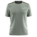 Salewa Sport-Tshirt Puez Hybrid Dry'Ton (hoher Feuchtigkeitstransport) grün Herren