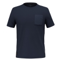 Salewa Freizeit-Tshirt Fanes Secret Poem Merino (4-Wege-Stretch, geruchsneutralsierend) navyblau Herren