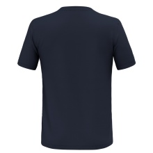 Salewa Freizeit-Tshirt Fanes Secret Poem Merino (4-Wege-Stretch, geruchsneutralsierend) navyblau Herren