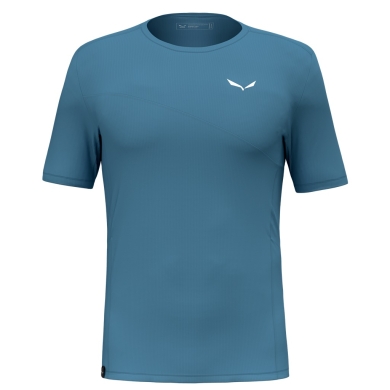 Salewa Sport-Tshirt Puez Sporty Dry (schnelltrocknend, 4-Wege-Stretch, geruchsneutralsierend) blau Herren