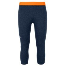 Salewa Funktionsunterwäsche Unterziehhose Boe AM Thermal 3/4 Tight (warm, atmungsaktiv) navyblau Herren