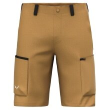 Salewa Trekking-Wanderhose Puez Hemp Durastretch Short (atmungsaktiv, strapazierfähig) kurz goldbraun Herren