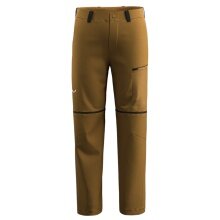 Salewa Softshell-Wanderhose Puez Hemp Durastretch 2in1 (mit Zip-off-Beinen) goldbraun Herren