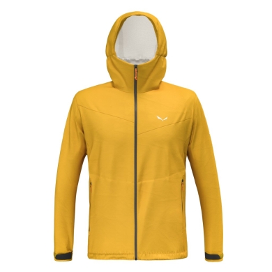 Salewa Trekking-Wanderjacke Puez Powertex (2,5-Lagen Hardshelljacke, wind- und wasserdicht) gelb Herren