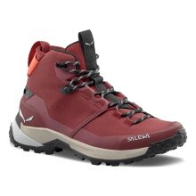 Salewa Wanderschuhe Puez Mid Powertex (Trekking, wasserdicht, atmungsaktiv) weinrot Damen