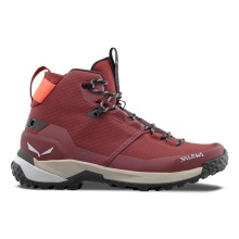 Salewa Wanderschuhe Puez Mid Powertex (Trekking, wasserdicht, atmungsaktiv) weinrot Damen