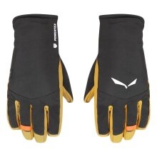 Salewa Winterhandschuhe Ortles PTX/TWR (isoliert, warm und wasserdicht) schwarz/gelb Herren