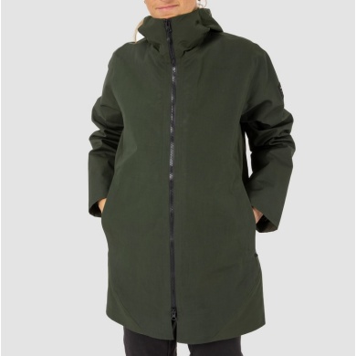 Salewa Isolationsjacke Fanes 3L Powertex Hemp 2in1 Parka (Softshell-Innenjacke, wasserdicht, winddicht) olivegrün Damen