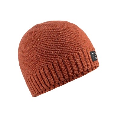 Salewa Wollmütze (Beanie) Alpine Wool (weich, warm, gerippt) braun - 1 Stück