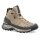 Salewa Wanderschuhe Puez Leather Mid Powertex (Trekking, Nubukleder, wasserdicht) sandbraun/onyx Damen