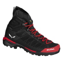 Salewa Wanderschuhe Ortles Light MID Powertex (Winterwanderung/Trekking, wasserdicht) schwarz/rot Herren