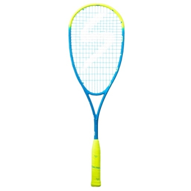 Salming Squashschläger Fusione PowerLite 149g/kopflastig blau/gelb - besaitet -