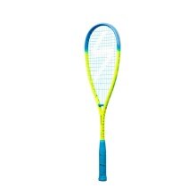 Salming Squashschläger Grit PowerLite 154g/sehr kopflastig gelb/cyan - besaitet -