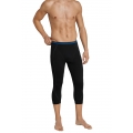 Schiesser Thermo Unterwäsche 3/4 Hose warm Sport Thermo Light schwarz Herren