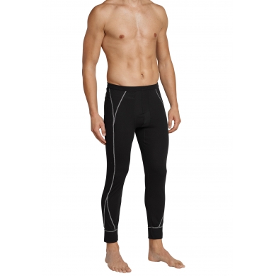 Schiesser Unterziehhose Sport Thermo Plus extra warm Unterwäsche lang schwarz Herren