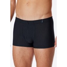 Schiesser Boxershorts Long Life Soft 174646 blau/schwarz gestreift Herren - 1 Stück