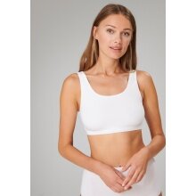 Schiesser Bustier 95/5 ohne Cups (95% Baumwolle) Unterwäsche weiss Damen - 2er Pack