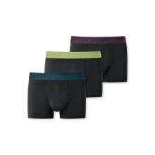 Schiesser Unterwäsche Boxershorts 95/5 Organic Cotton Webgummibund schwarz Herren - 3 Stück