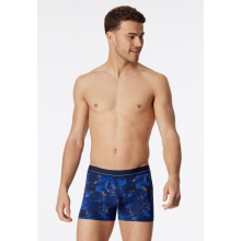 Schiesser Unterwäsche Boxershorts Micro-Qualität gemustert indigoblau Herren - 1 Stück