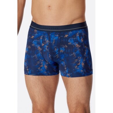 Schiesser Unterwäsche Boxershorts Micro-Qualität gemustert indigoblau Herren - 1 Stück