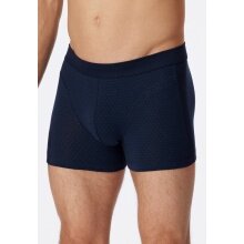 Schiesser Unterwäsche Boxershorts Organic Cotton (Comfort Fit) gemustert nachtblau Herren - 1 Stück