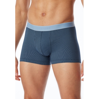 Schiesser Unterwäsche Boxershorts Shorts Modal gestreift blaugrau Herren - 1 Stück