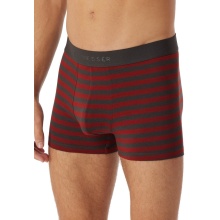 Schiesser Unterwäsche Boxershorts 95/5 Webgummibund schwarz/rot gestreift Herren - 3 Stück