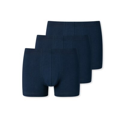 Schiesser Unterwäsche Boxershorts 95/5 Organic Cotton dunkelblau Herren - 3 Stück