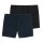 Schiesser Unterwäsche Boxershorts Multipack Jersey schwarz/dunkelblau Herren - 2 Stück