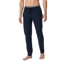 Schiesser Freizeithose Bündchen (100% Baumwolle) lang nachtblau Herren