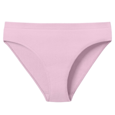 Schiesser Rio-Slip Doppelripp Organic Cotton Unterwäsche rosa/sandbraun Damen - 1 Stück