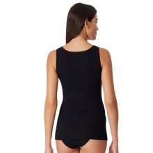 Schiesser Tank-Top Pure Rib Unterwäsche schwarz Damen