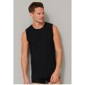 Schiesser Tank-Top 95/5 Rundhals (95% Baumwolle) Unterwäsche schwarz Herren - 2er Pack