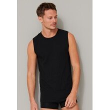 Schiesser Tank-Top 95/5 Rundhals (95% Baumwolle) Unterwäsche schwarz Herren - 2er Pack