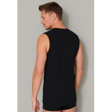 Schiesser Tank-Top 95/5 Rundhals (95% Baumwolle) Unterwäsche schwarz Herren - 2er Pack