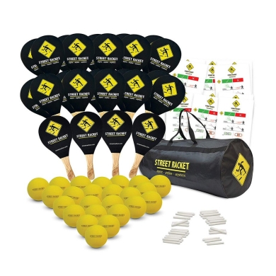 Street Racket Schulsport-Set (24x Schläger, 24x Bälle, 36x Kreide)