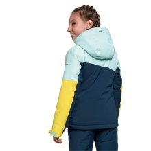 Schöffel Winterjacke Skijacke Wannenkopf (wasserdicht, winddicht) gelb/hellblau Kinder