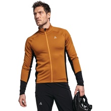 Schöffel Fahrrad-Langarmshirt Piambello Full-Zip (maximale Bewegungsfreiheit) orange/schwarz Herren