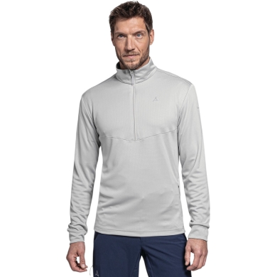 Schöffel Fleecejacke Circ Looop Half-Zip (hoher Feuchtigkeitstransport) hellgrau Herren