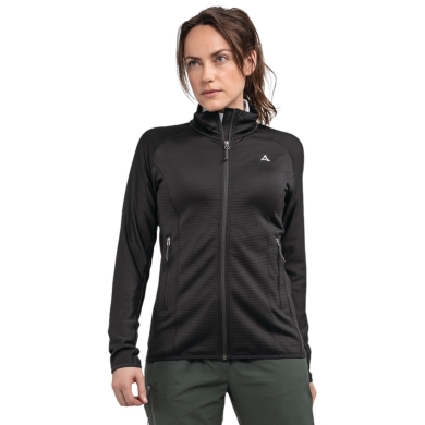 Schöffel Fleecejacke Hiking Style Cascata (2-Wege-Stretch, warm) schwarz Damen