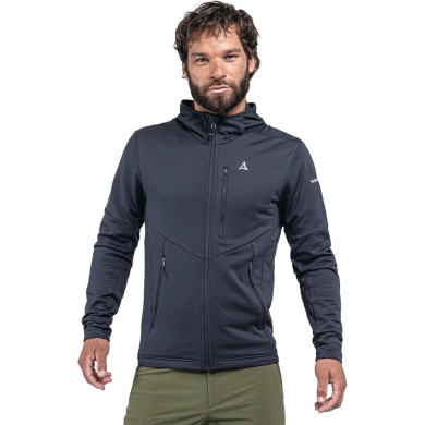 Schöffel Fleecejacke Hydalen Hoody (atmungsaktiv, schnell trocknend, 2-Wege-Stretch) navyblau Herren