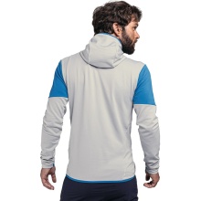 Schöffel Fleecejacke Hydalen Hoody (atmungsaktiv, schnell trocknend, 2-Wege-Stretch) grau/blau Herren