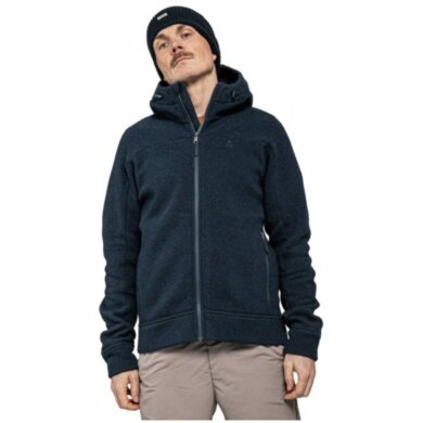 Schöffel Fleecejacke Lakefield Hoody mit Kapuze (atmungsaktiv, warm) dunkelblau Herren