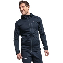 Schöffel Fleecejacke Lodron Hoody (4-Wege-Stretch, schnell trocknend, warm) navyblau Herren