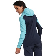 Schöffel Fleecejacke Monte Sart Hoody (maximale Bewegungsfreiheit) hellblau Damen