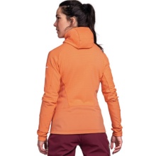 Schöffel Fleecejacke Rotbach Hoody (Kapuze, 2-Wege-Stretch, schnelltrocknend, atmungsaktiv) orange Damen