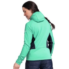 Schöffel Fleecejacke Rotbach Hoody (Kapuze, 2-Wege-Stretch, schnelltrocknend, atmungsaktiv) mintgrün Damen